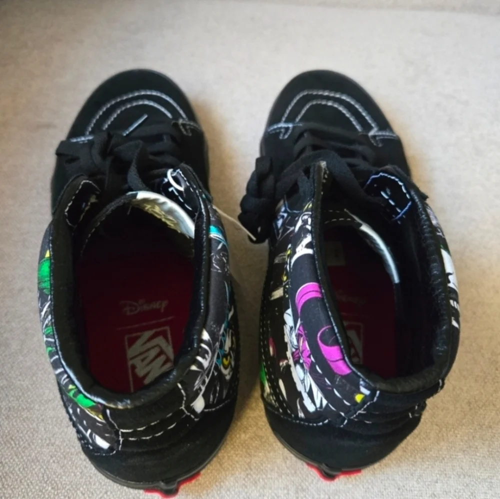 Vans Disney 100 Villains Sk8 Hi Mens Black Out Villain Pictures 102025 - Picture 6 of 12